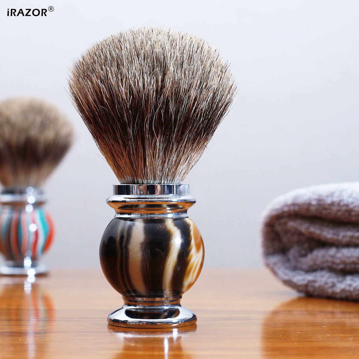 Men'S Grooming Essentials - iRAZOR Silvertip Shaving Brush for Men,Ultra