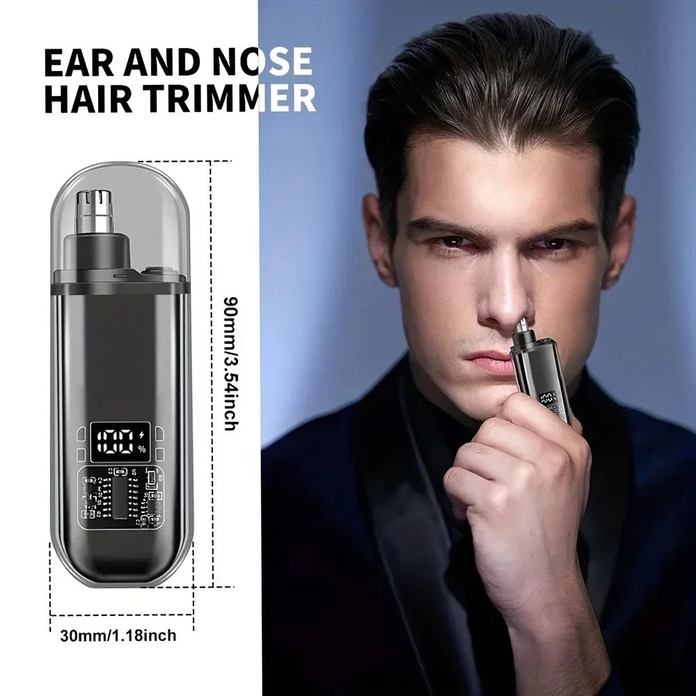 Men'S Grooming Hair Removal - Nose Ear Hair Trimmer Electric Mini