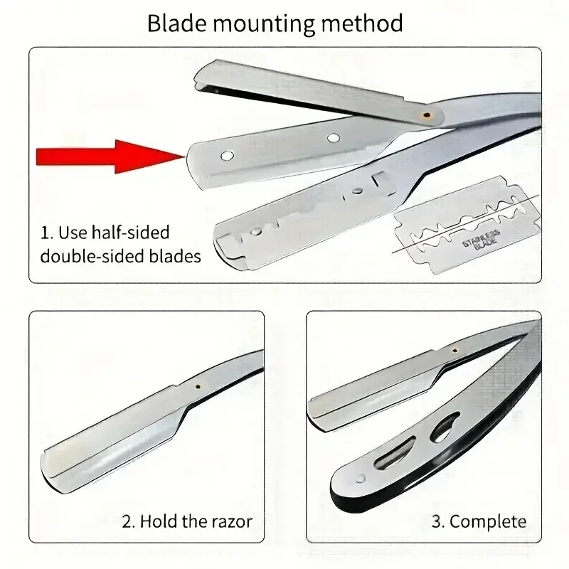 Hair Removal Knife Men Shaves  - Straight Razor Safety review and price