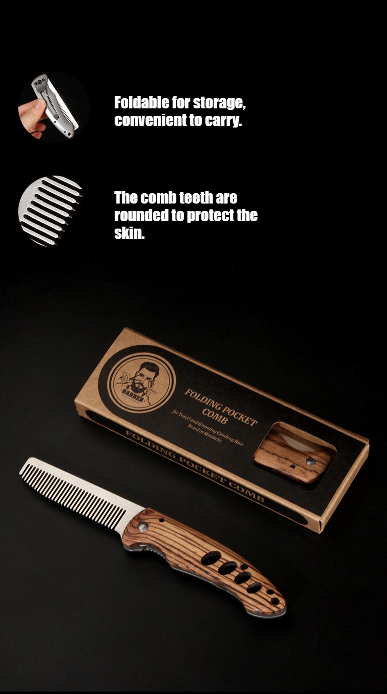 Solid Wood & Metal Folding Bea - Men'S Grooming Essentials review and price