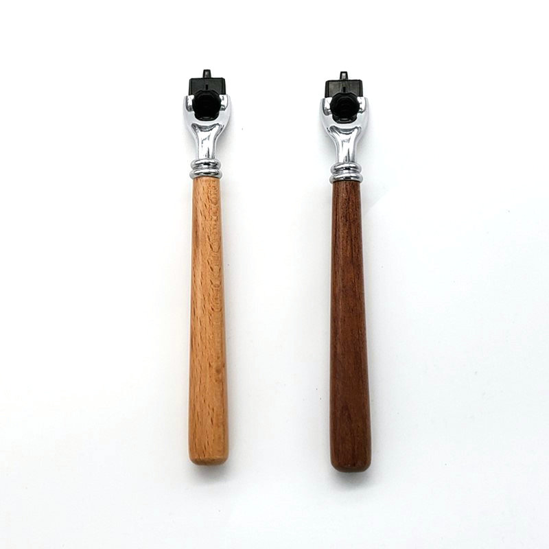Men 's Wood long handle  Manua - Straight Razor Safety review and price