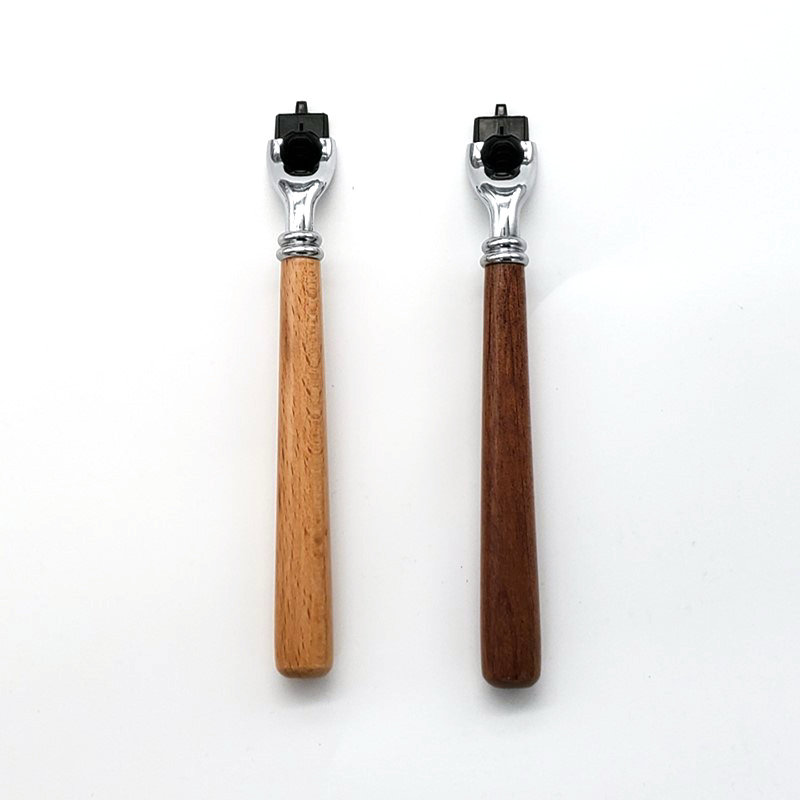 Men 's Wood long handle  Manua - Straight Razor Safety review and price