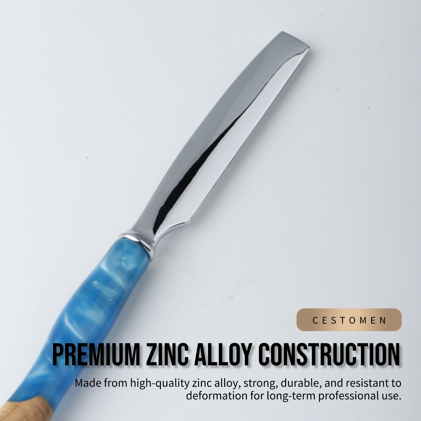 1Pcs Pro Resin Wood Handle Bar - Straight Razor Safety review and price