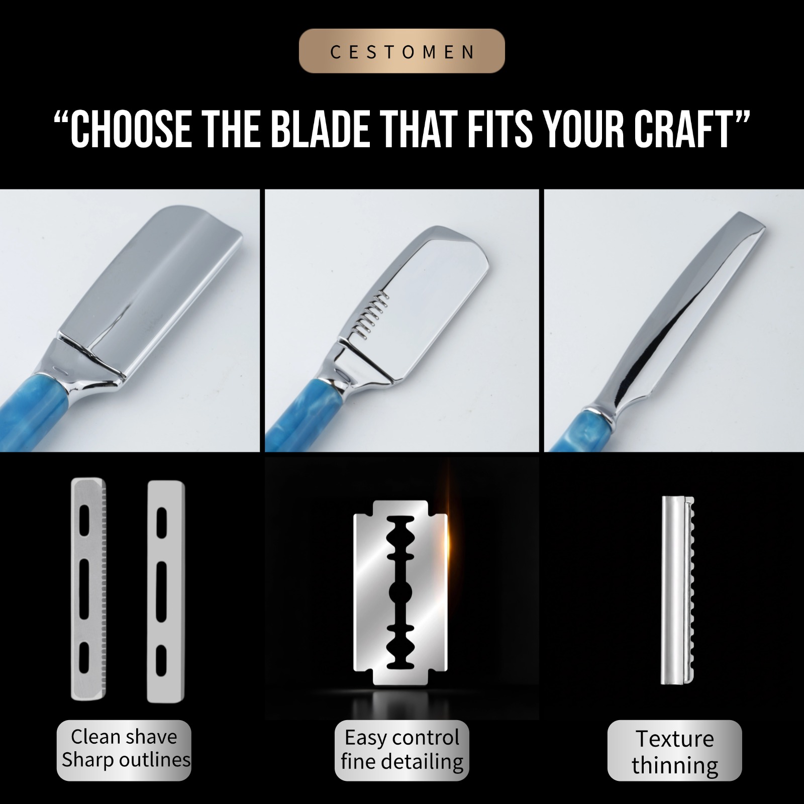 1Pcs Pro Resin Wood Handle Bar - Straight Razor Safety review and price