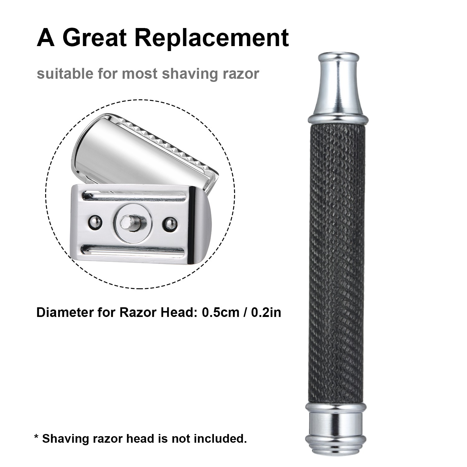 Stainless Steel Shaving Handle - Straight Razor Safety review and price
