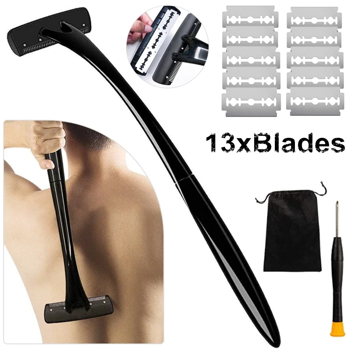 Long Handle Back Shaver for Me - Men'S Grooming Hair Removal review and price